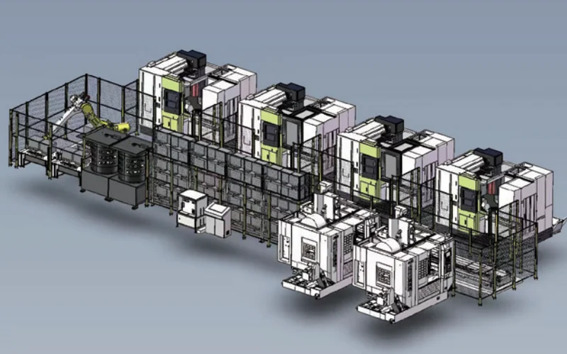 5-Axis FMS Flexible Production Line